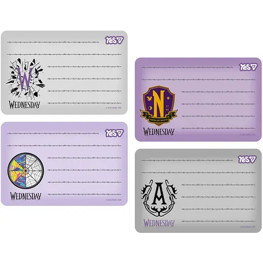 Наліпки на зошити Yes Wednesday 2 8 шт. (955531)