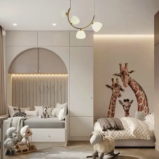 Вражаюча люстра MODERN FLORAL ARCH на 4 плафони Line.F C 18D/4 AB - фото 3