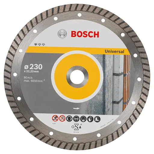 Диск алмазний Bosch Standard for Universal Turbo 230х22.23 мм (2.608.602.397)