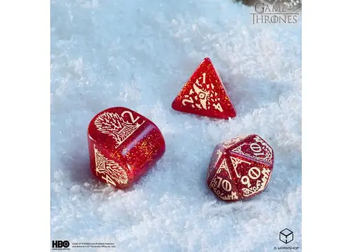 Набор кубиков Game of Thrones. Lannister Dice Set , 7 шт. (GOT/00190166/2025/2/A) - фото 8