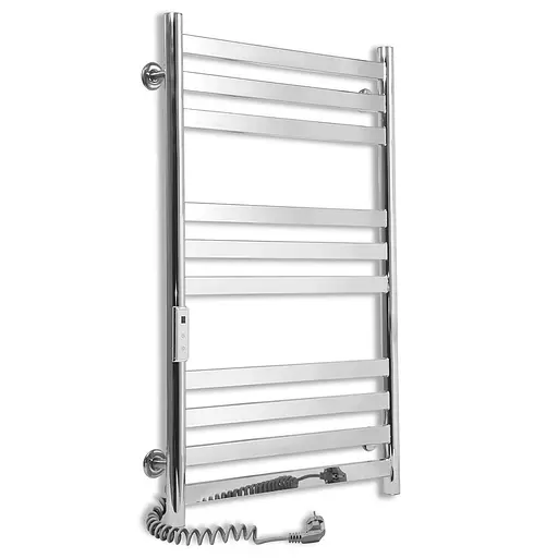 Электрический полотенцесушитель Laris Кватро П10 500x800 Е левый S 73207656, Хром, Левое, Электронный - фото 1