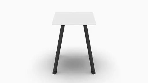 Табурет Ferrum-decor 430x320x320 Черный металл ДСП Белый 16 мм (FRD-104639) - фото 2