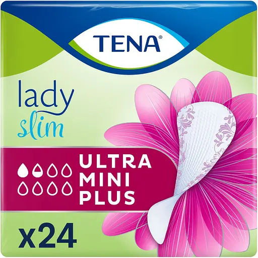 Уцінка. Урологічні прокладки Tena Lady Slim Ultra Mini Plus 24 шт. 