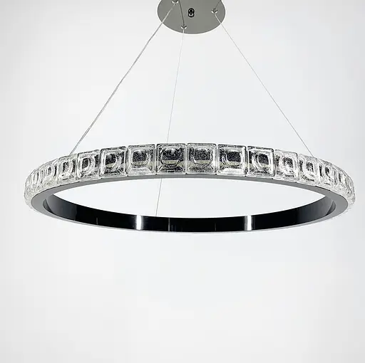 Подвесной светильник Delight Collection в черном каркасе Line.F Диаметр 60см - фото 8