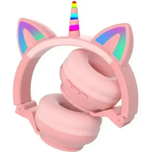 Навушники Unicorn Bluetooth Stereo STN-27 LED pink - фото 3
