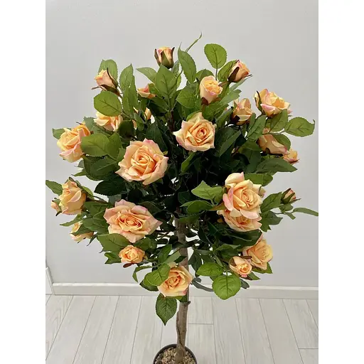 Троянда штучна штамбова чайна 120 см у горщику - фото 4