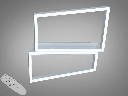 Стельова світлодіодна люстра біла 57 Вт з пультом - фото 1