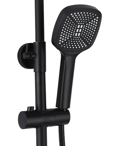 Душова система Rea Storm 2.0 black з виливом REA-P9532, Чорний матовий - фото 5