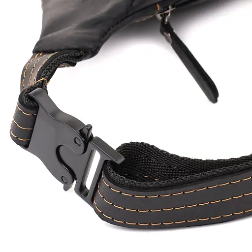 Стильна сумка-бананка для чоловіків із натуральної вінтажної шкіри SHVIGEL 34х12х4 см sum0027508 - фото 15