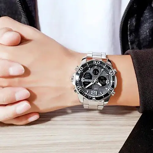 Наручний годинник чоловічий Skmei 1649 Silver, 1649SI (18423) - фото 8