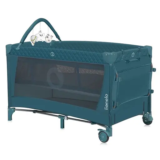 Манеж-ліжко Lionelo Flower Green Turquoise (LO-FLOWER GREEN TURQUOISE) - фото 2