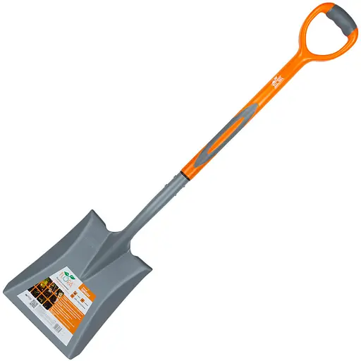 Лопата совкова Flora з пластиковою ручкою 280×240×1050мм (5046034) - фото 1