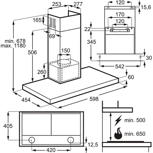 Витяжка купольна Electrolux LFT766X [142626] - фото 5