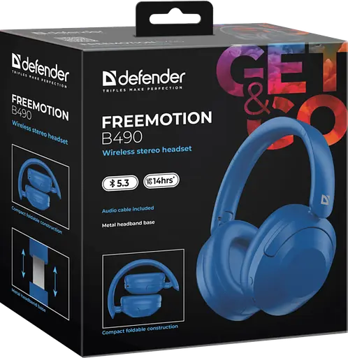 Гарнітура Defender FreeMotion B490 Bluetooth Blue (63490) - фото 9
