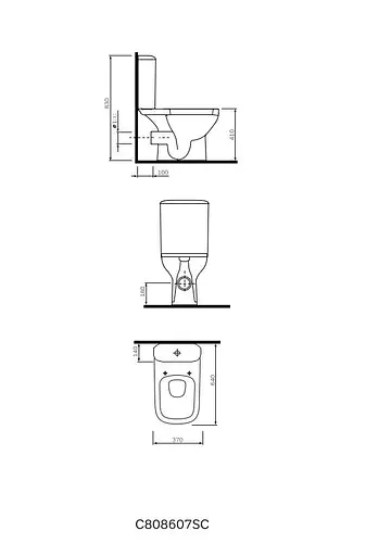 Унитаз-компакт AM.PM LIKE C808607SC с сиденьем Soft Close (C808607SC) - фото 9