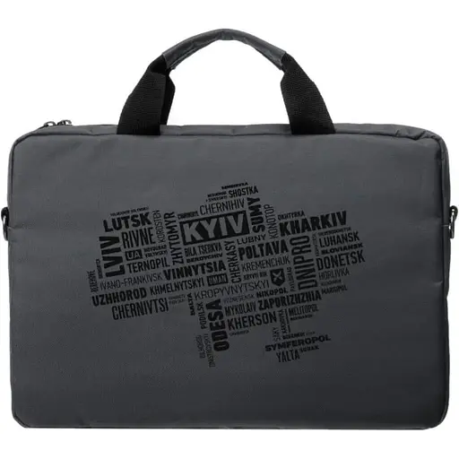 Сумка для ноутбука Vinga 15.6" NB1502 Gray, Black Print (NB1502UBGY) - фото 4