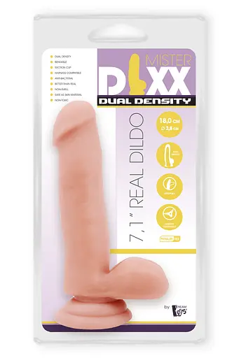 Фалоімітатор DreamToys Mr.Dixx 18 см тілесний - фото 7