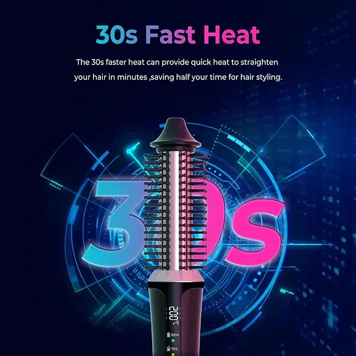 Щітка для випрямлення та завивки UKLISS Thermal Brush Cordless 3 в 1 22 мм - фото 2