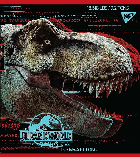 Набір зошитів Yes Jurassic world Science gone wrong А5 в клітинку 18 аркушів 10 шт. (765317) - фото 3