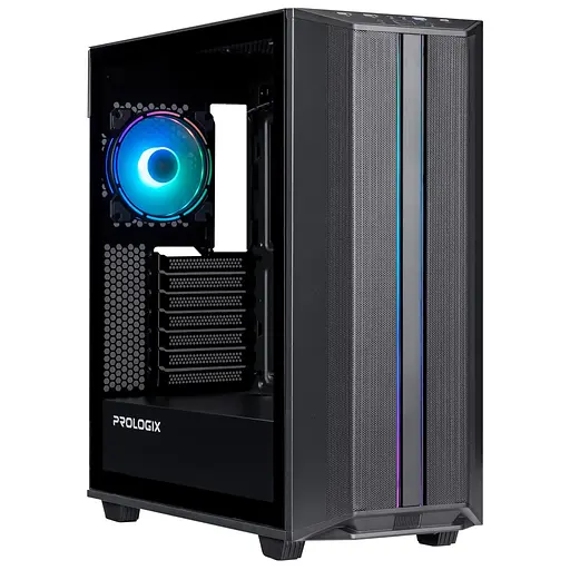 Корпус ProLogix E122 Tempered GlassMesh Black (E122 Black) - фото 1