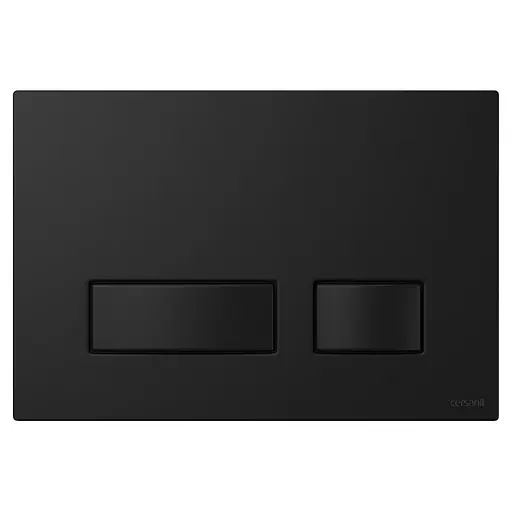 Клавіша змиву Cersanit Movi для інсталяції Aqua терна матова K97-511, Чорний - фото 1