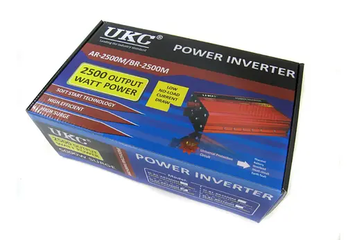 Преобразователь авто инвертор UKC 12V-220V AR 2500W c функции плавного пуска - фото 5