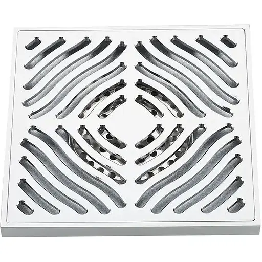 Трап для душа вертикальный Gappo G81550 латунь 150x150 мм хром - фото 1