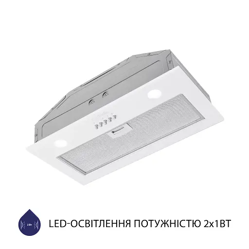 Витяжка повновбудована Minola HBI 5262 WH GLASS 700 LED - фото 3
