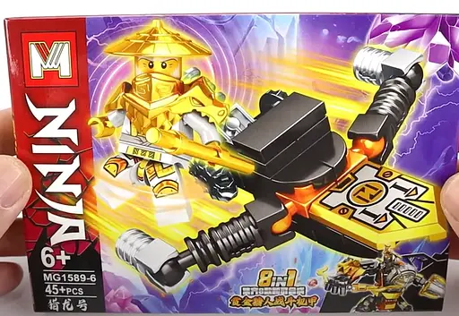 Конструктор Ниндзя герой, MG1589, подвижные конечности, 44 детали, (В ассортименте) - фото 6