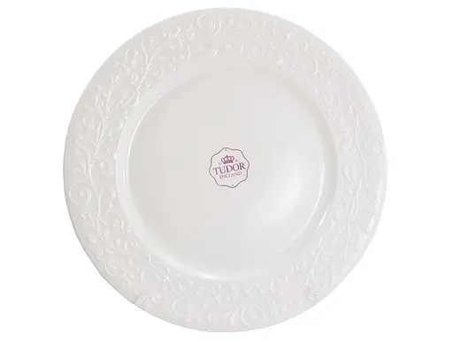 Тарілка десертна порцелянова Tudor Лоза 20 см біла (TU3517-1) - фото 1