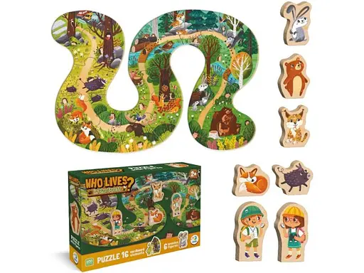 Пазл DoDo Кто живет в лесу 16 элементов