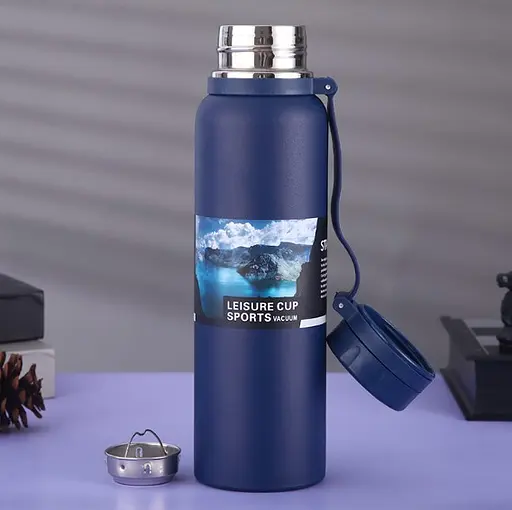 Термос Condor olDBro Stainless Steel Insulation Outdoor синий 800 мл - фото 4