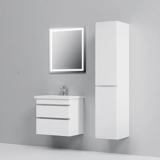 Тумба з умивальником AM.PM Hit підвісна 60 см білий M93A-FHX0602-WC0602WG38 Білий - фото 6