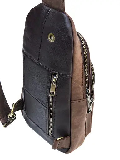 Чоловіча шкіряна сумка через плече Newery sum0026684 - фото 3