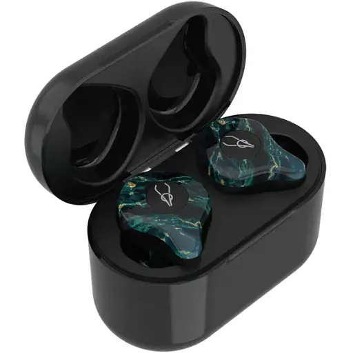 Бездротові Bluetooth навушники Sabbat E12 Ultra Dream Stone c підтримкою aptX чорно-зелені - фото 5