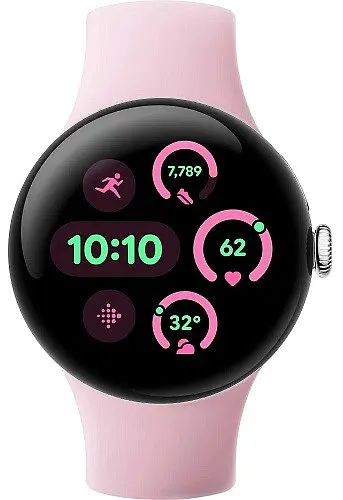 Smart Watch Google Pixel Watch 3 41mm Bluetooth / WiFi Polished Silver/Rose Quartz Band Global - фото 2