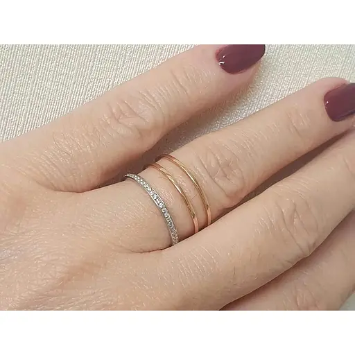 Золоте кільце Харківська ювелірна фабрика з фіанітами. 700079 18 - фото 2