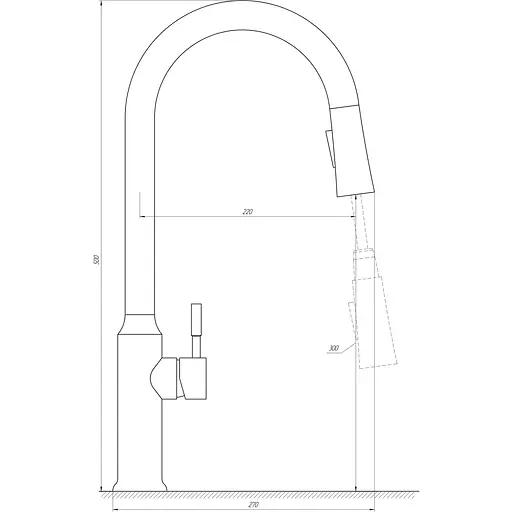 Смеситель для кухни Globus Lux ALPEN SBT1-2033-GP - фото 5
