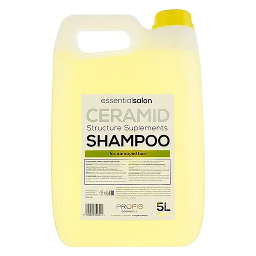 Шампунь для поврежденных волос Ceramid Profis 5000 мл Натуральная косметика с аминокислотами шелка - фото 1