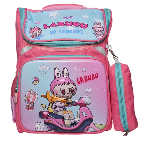 Рюкзак Labubu, 26x15x38 см, пенал, 2 відділення, C72895 (В асортименті) - фото 3