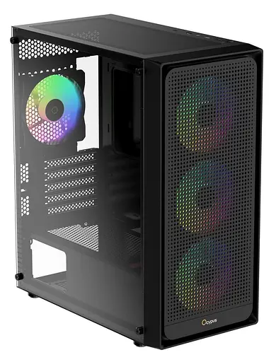 Корпус OCYPUS GAMMA C50 BK ARGB (GAMMA-C50-BKG400XX-GL) без блока питания - фото 1