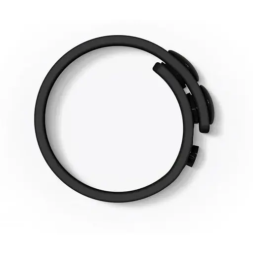 Регулируемое эрекционное кольцо на кнопках Love To Love Hero Ring - Black Onyx - фото 2