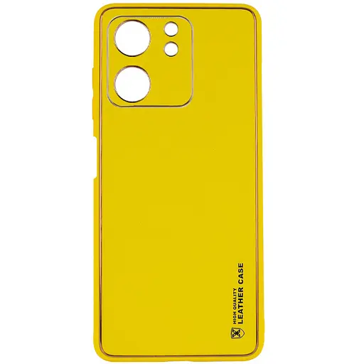 Чехол Epik кожаный Xshield для Xiaomi Redmi 13Coco C65 Желтый/Yellow
