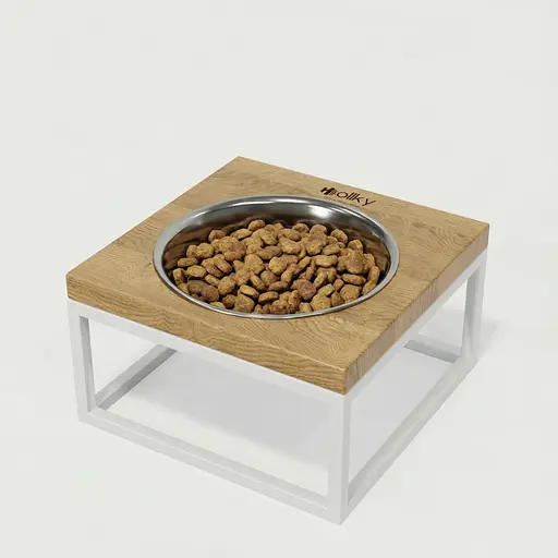 Hollky Base Solo M — миска на підставці для котів і середніх собак (1 × 0,8 л)