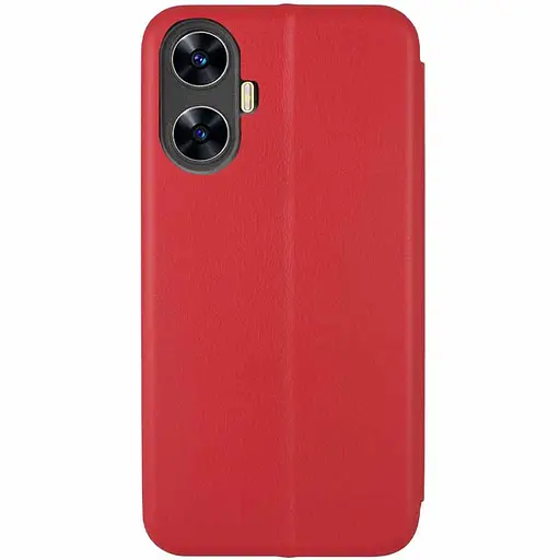 Кожаный чехол-книга Classy для Realme C55 Красный - фото 2