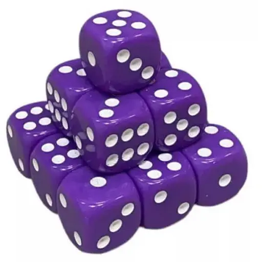 Настольная игра Games 7 Days Кубик D6 с точками (пурпурный) , 1 шт. (g7dd6dotspurple) - фото 1