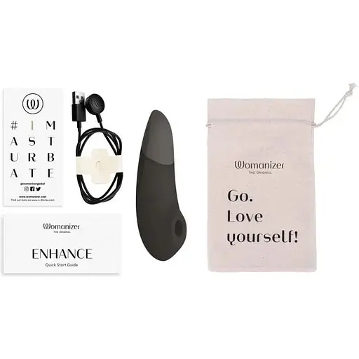Вакуумний вібратор Womanizer Enhance (Black) - фото 7