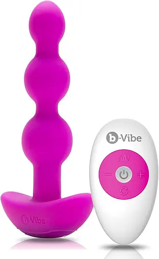 Анальна пробка з вібрацією B-Vibe Triplet 13.8 см (рожевий)