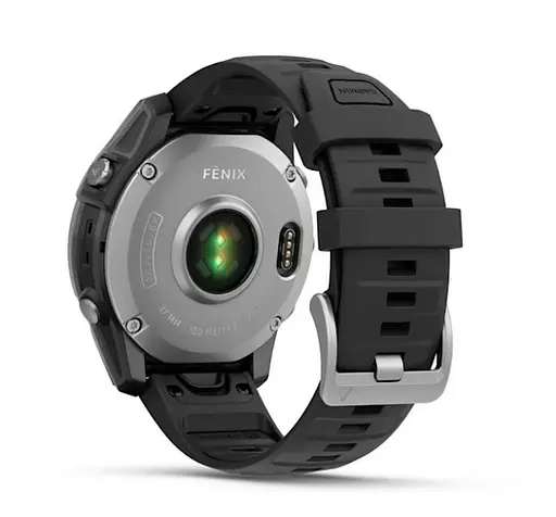 Смарт-годинник Garmin Fenix E 47mm AMOLED Stainless Steel with Black Silicone Band (010-03025-02) - фото 7
