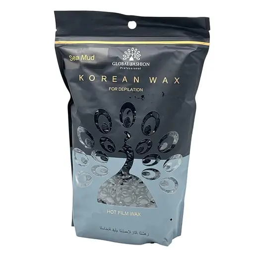 Горячий плёночный воск в гранулах Global Fashion Korean Sea Mud 1000 г воск для депиляции лица и тела - фото 1